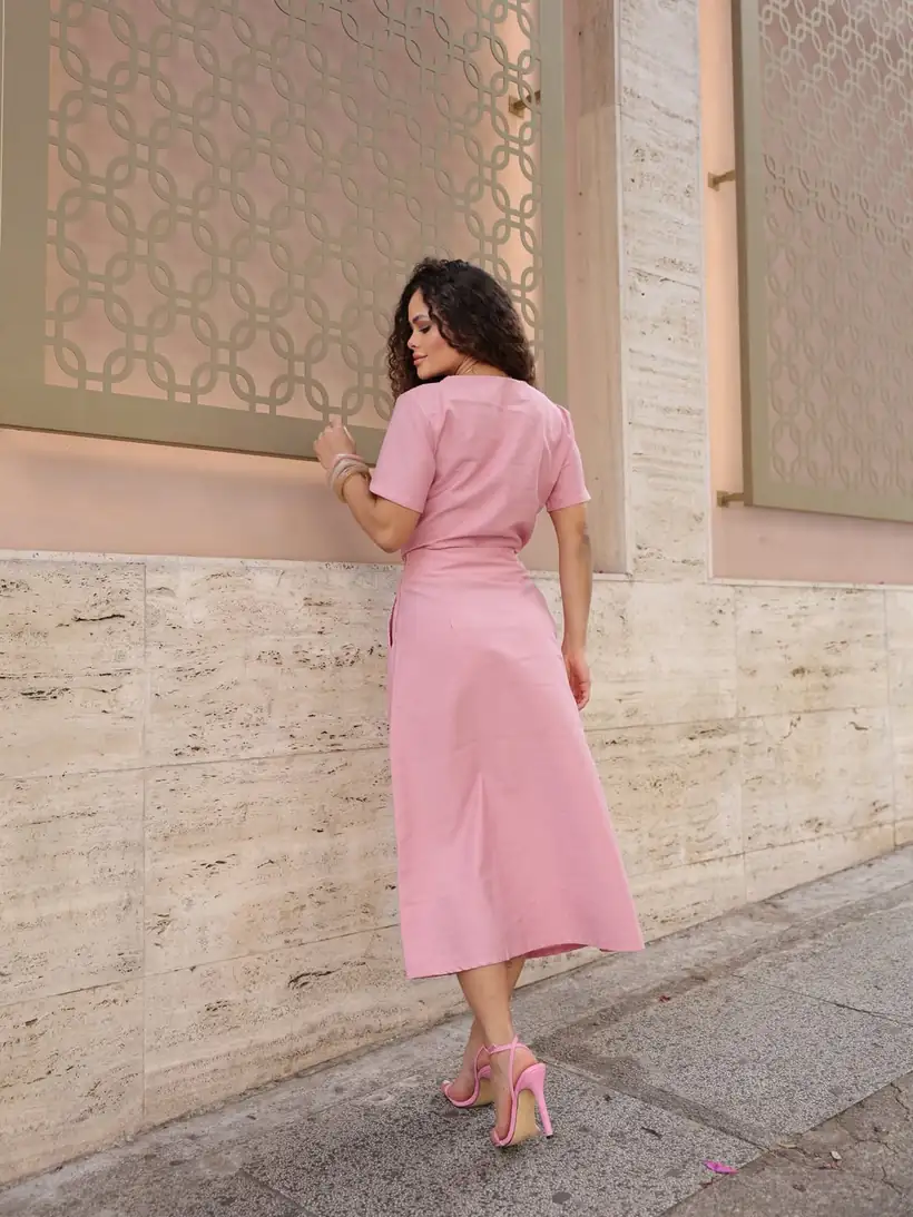 Vestido Rosa Longo II